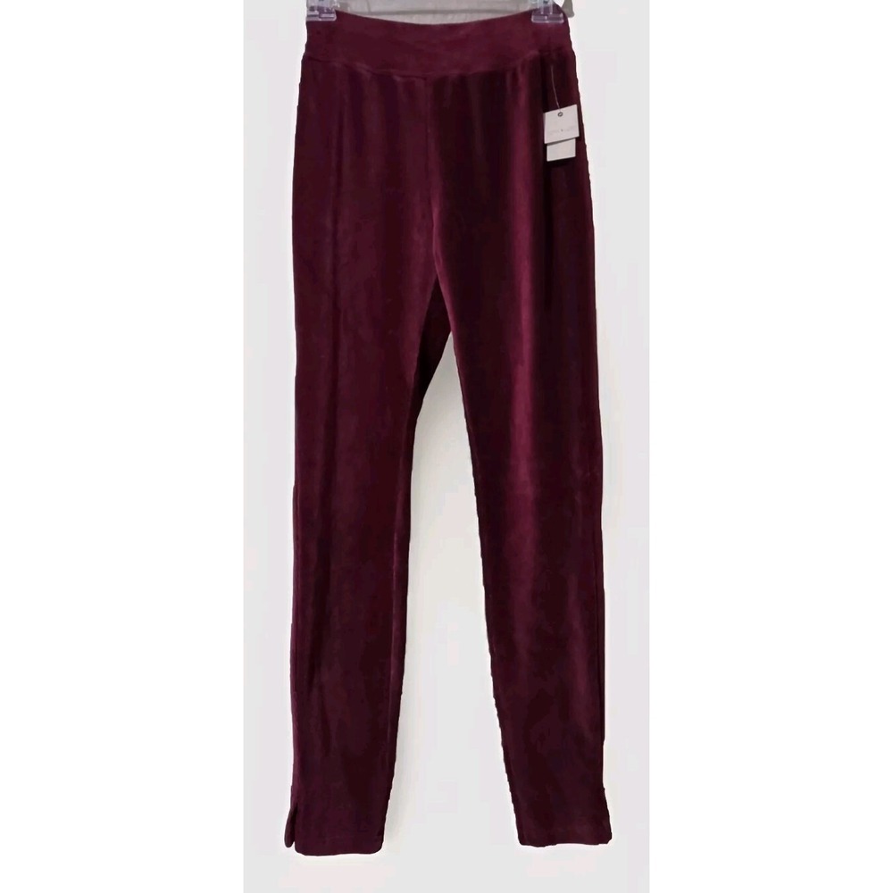 Ultra Flirt Leggings Juniors Size Small Ribbed Maroon 22" Waist 28"  Inseam Soft